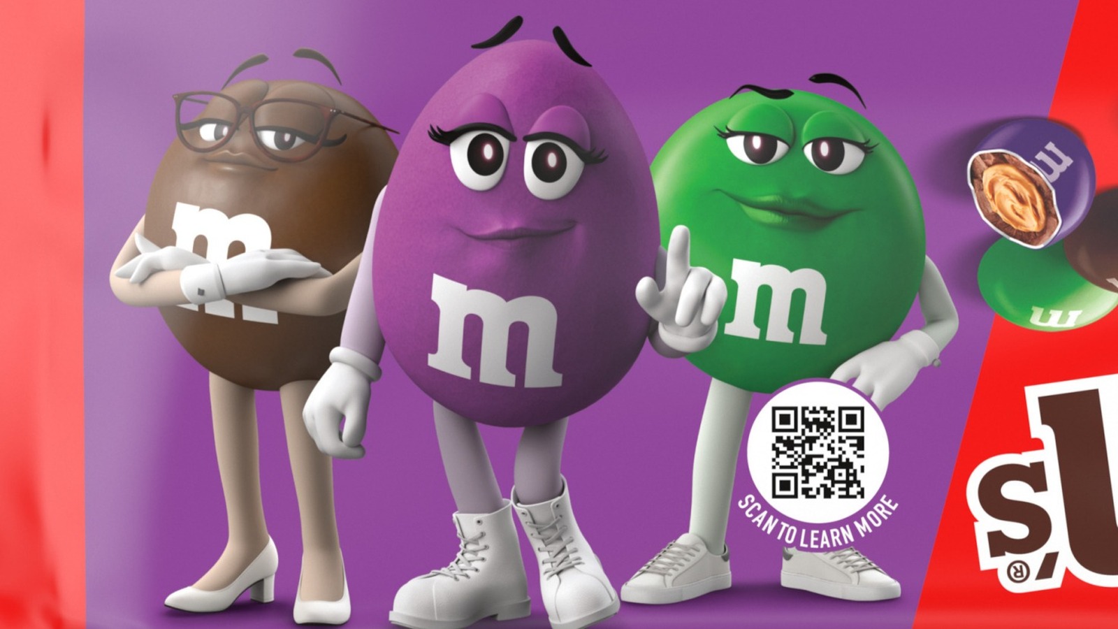 The Purple M&M Makes Its Debut In First-Ever All-Female Packs