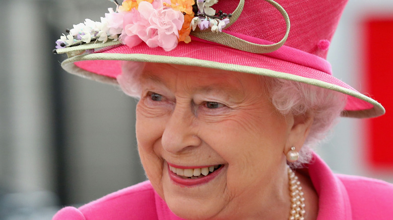 Queen Elizabeth II smiling