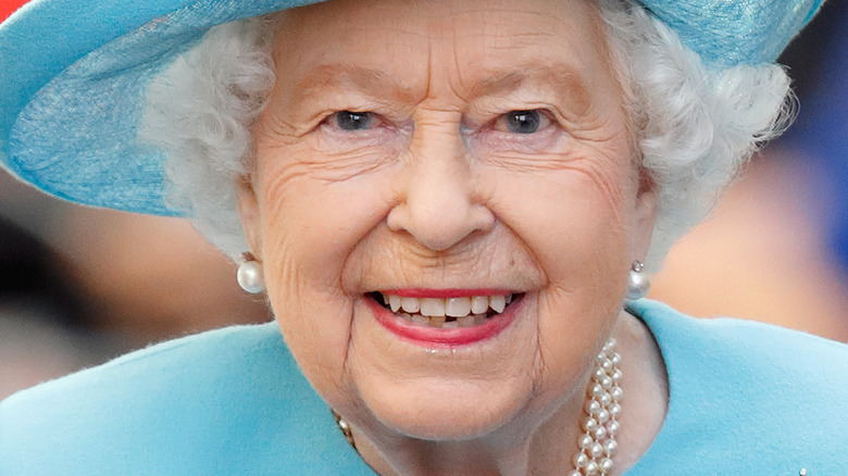 Queen Elizabeth II smiling