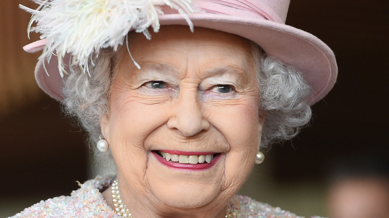 Queen Elizabeth II smiling