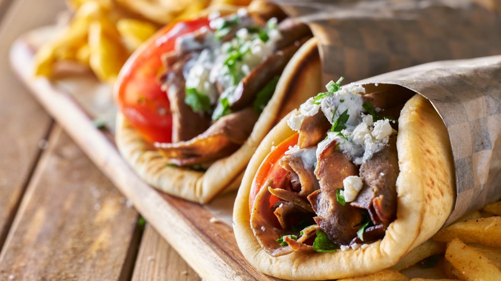 Gyros with French fries