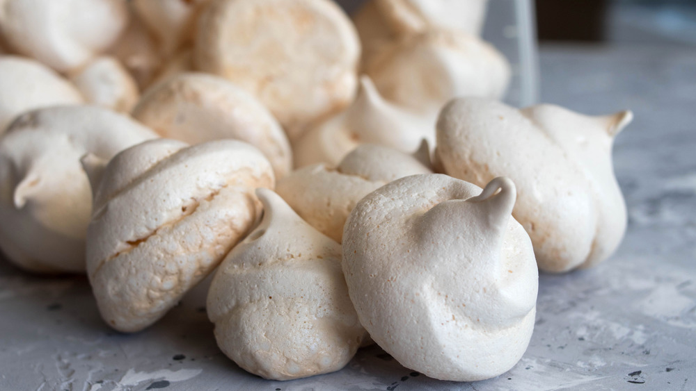 meringues stacked up