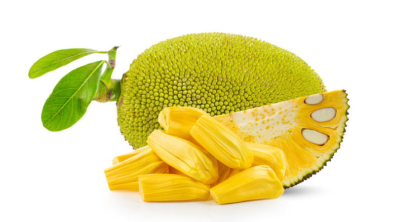Jackfruit pod and flesh