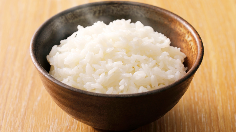 Bowl of white rice