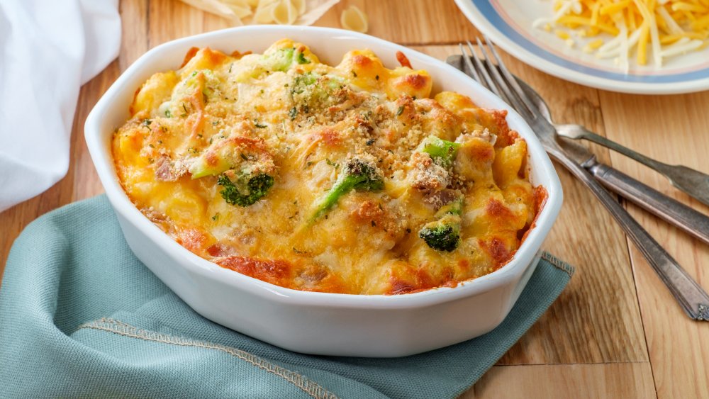 a broccoli and cheese casserole