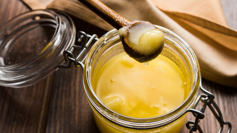 ghee in jar