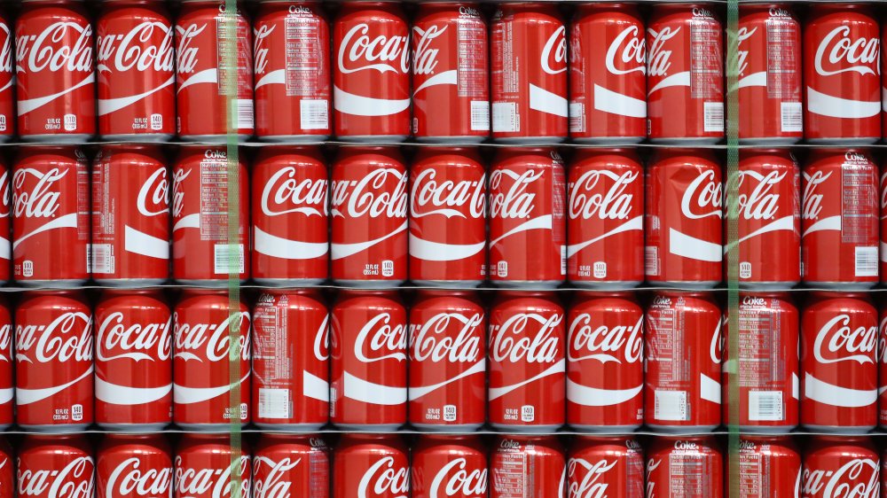 cans of coca-cola