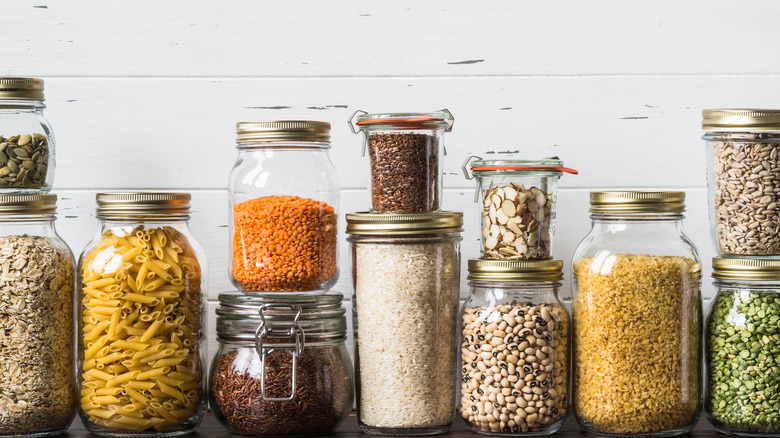 jars of grains