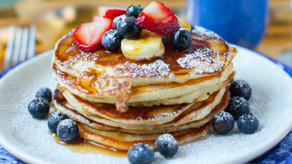 Stacked pancakes