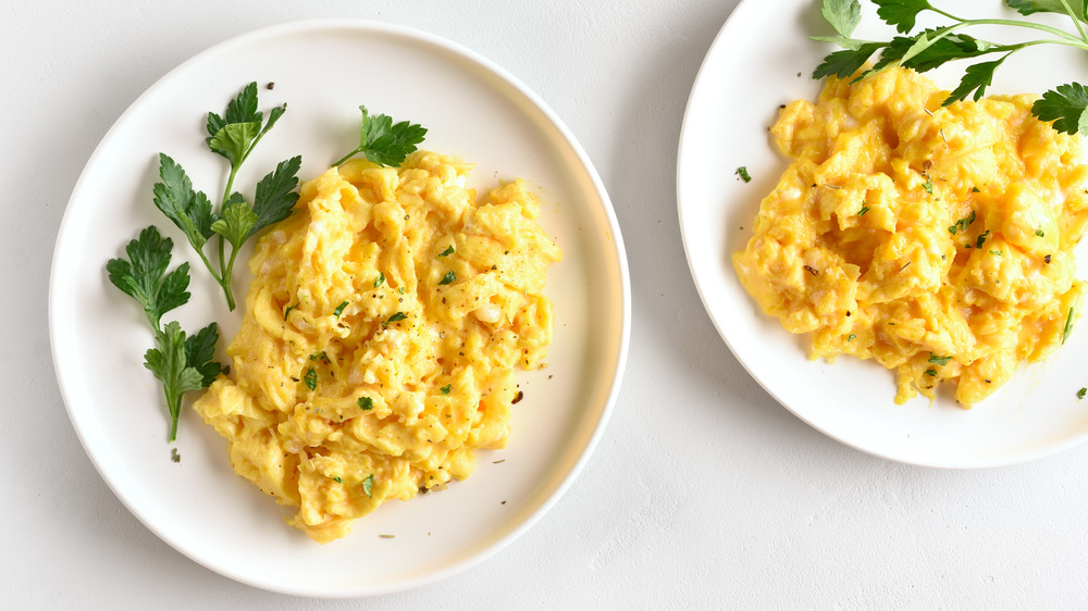 Scrambled eggs two ways