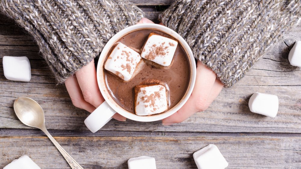 hot cocoa with marshmallows