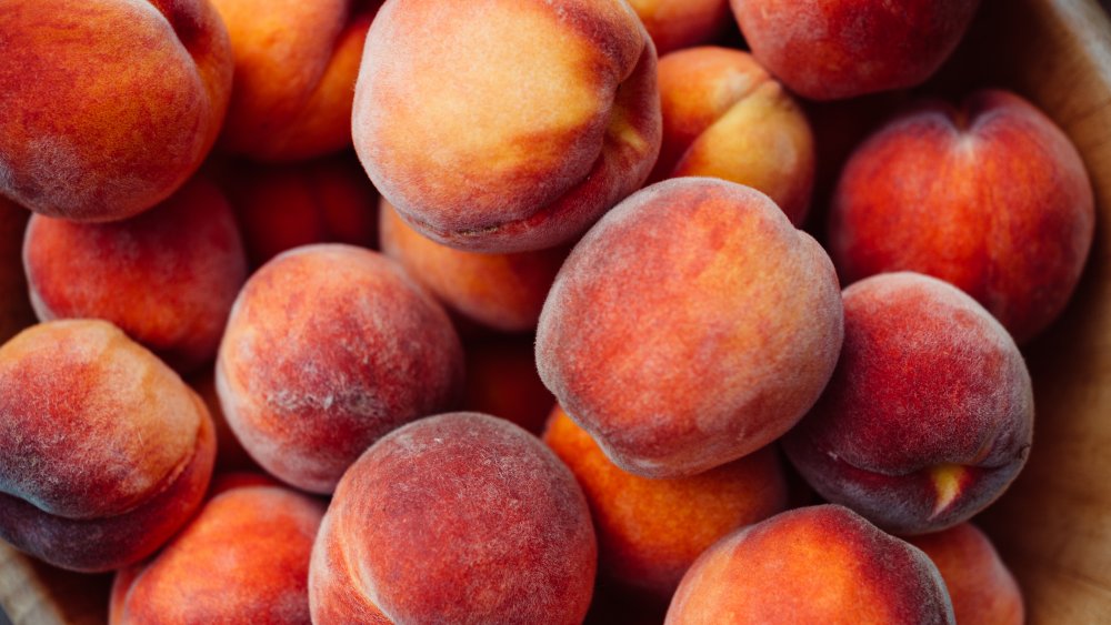 A barrel of peaches