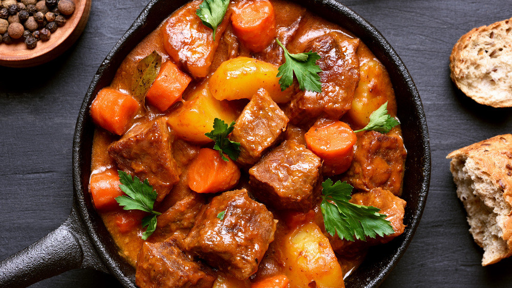 Pot of Hungarian goulash