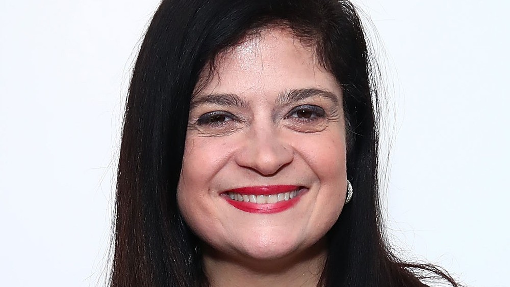 Alex Guarnaschelli with red lipstick