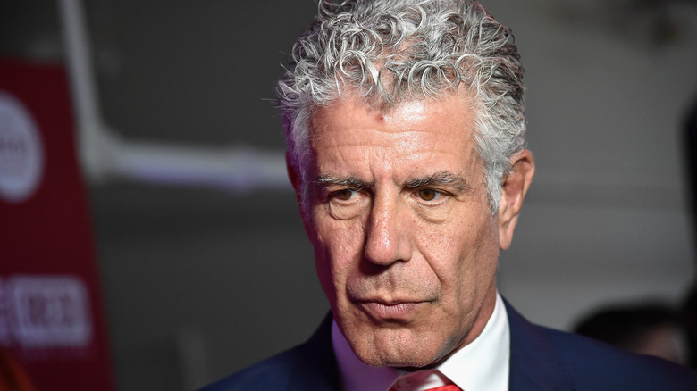 Anthony Bourdain, perhaps pondering