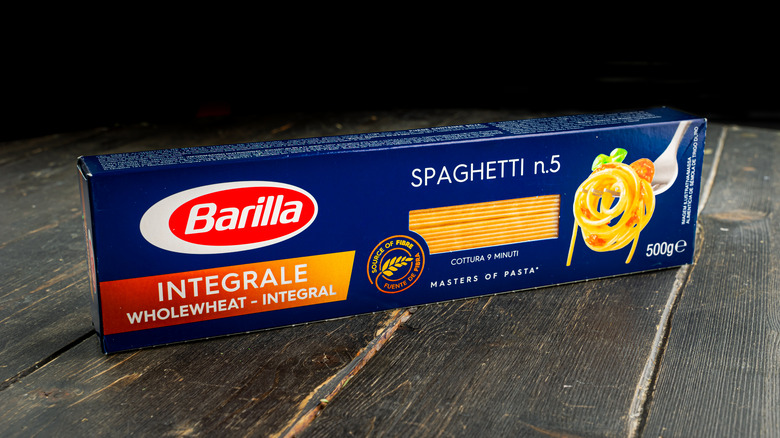 Box of Barilla pasta