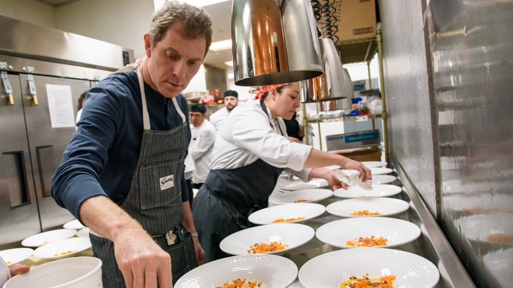 Bobby Flay? More like Bobby slay at cooking, which we assume he is doing in this picture of him in the Mesa Grill Kitchen