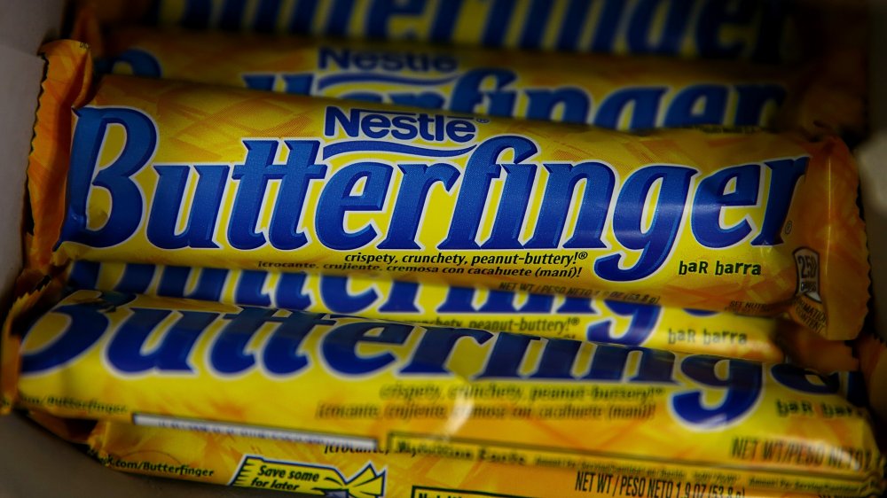 Display of Butterfingers in a store