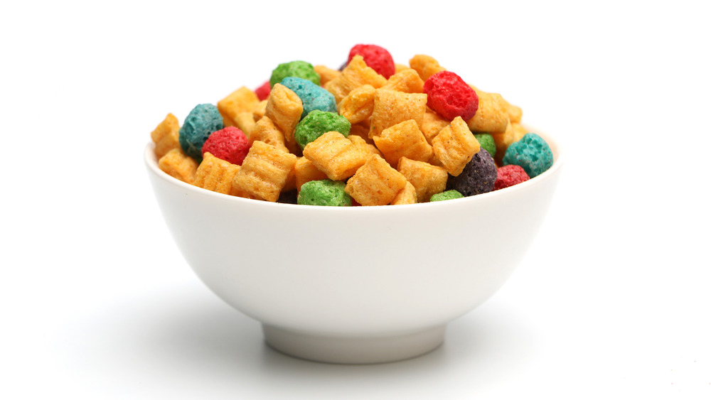 Bowl of Cap'n Crunch cereal