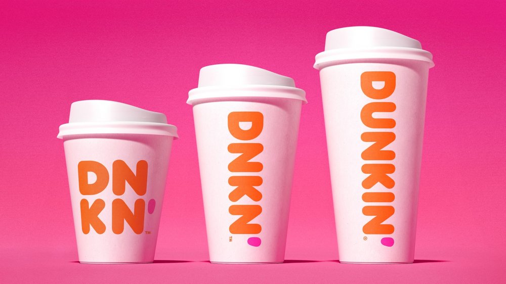 Dunkin' coffee cups