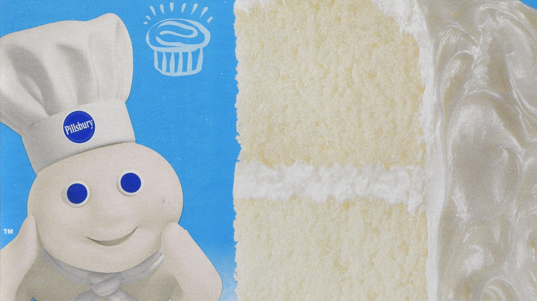 Pillsbury Doughboy with cake