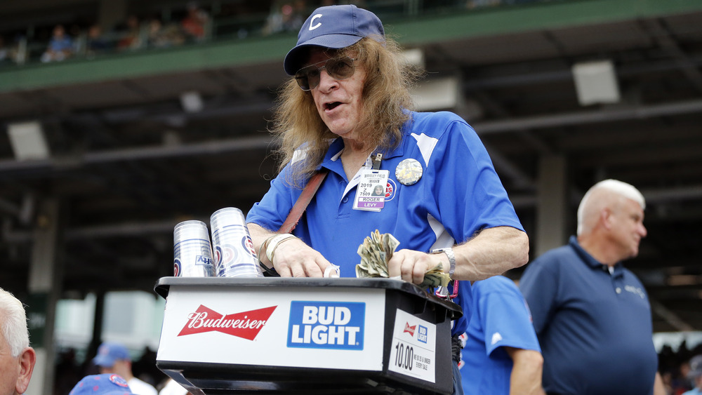 Beer vendor at Wrigley FIeld