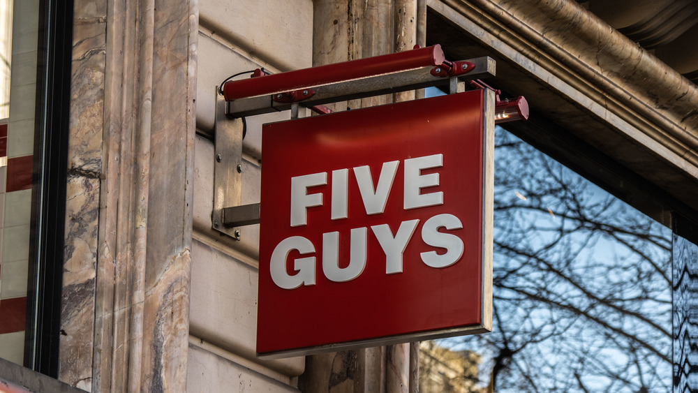Five Guys sign outside