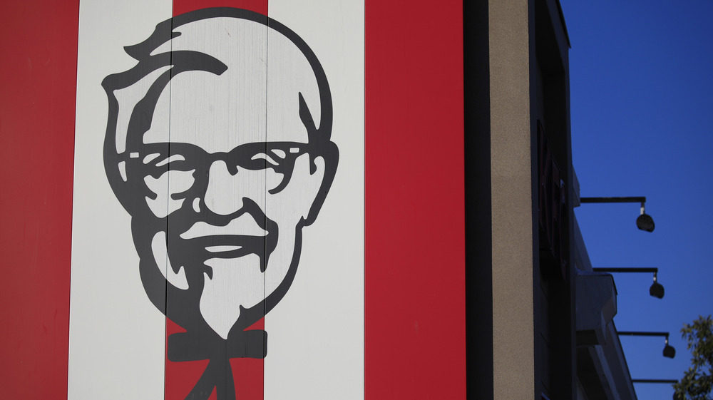 KFC logo against a blue sky
