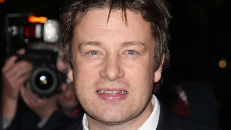 Jamie Oliver smiling at event
