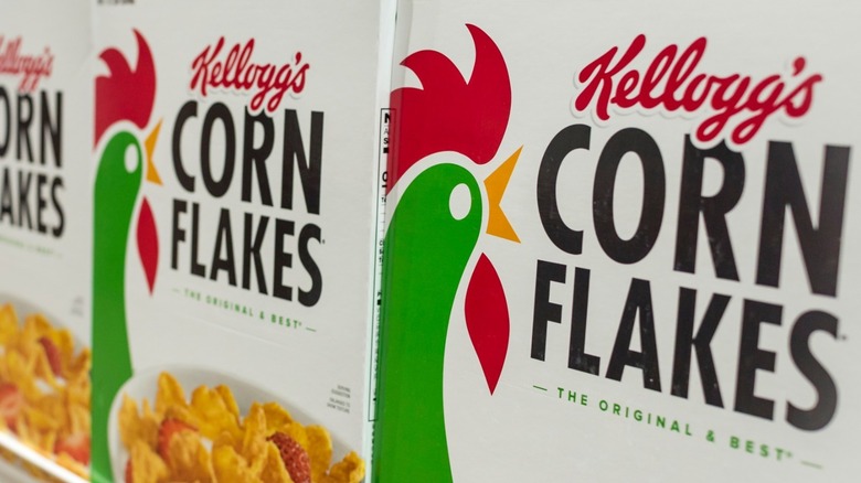 Kellogg's Corn Flakes boxes