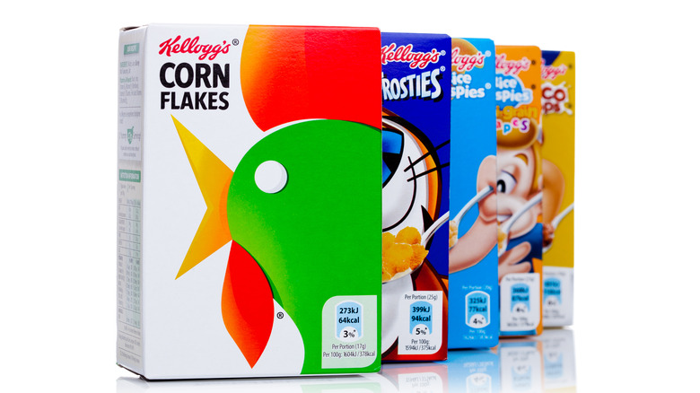 selection of Kellogg's UK cereals