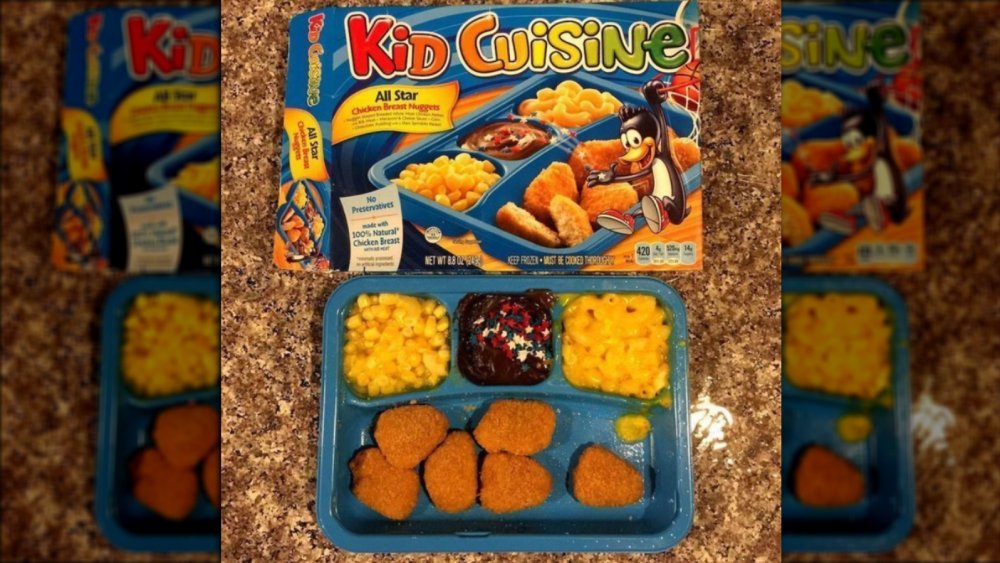 Kid Cuisine box with mascot