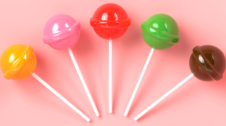 Lollipops in multiple colors