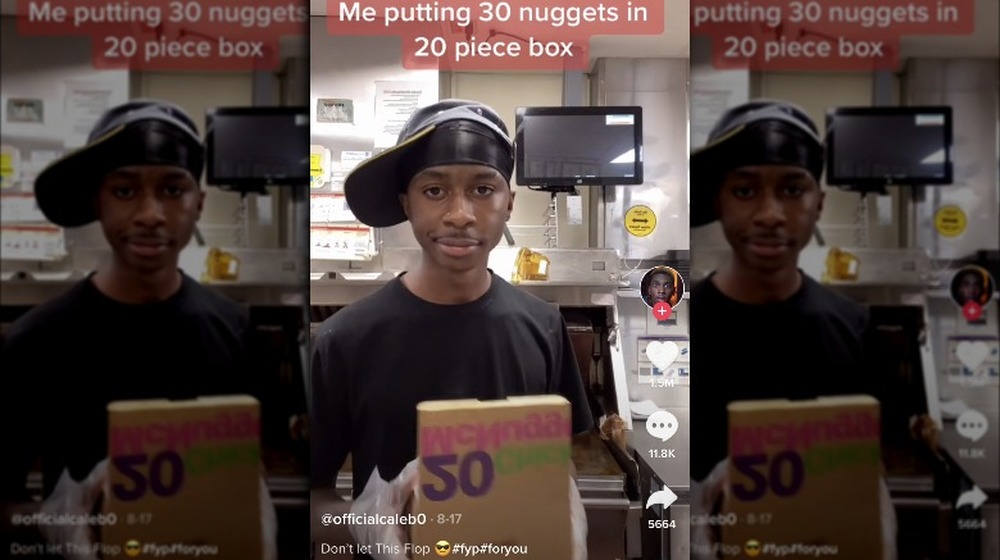 TikTok screenshot of McDonald's employee