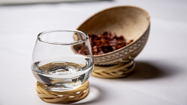 mezcal on table