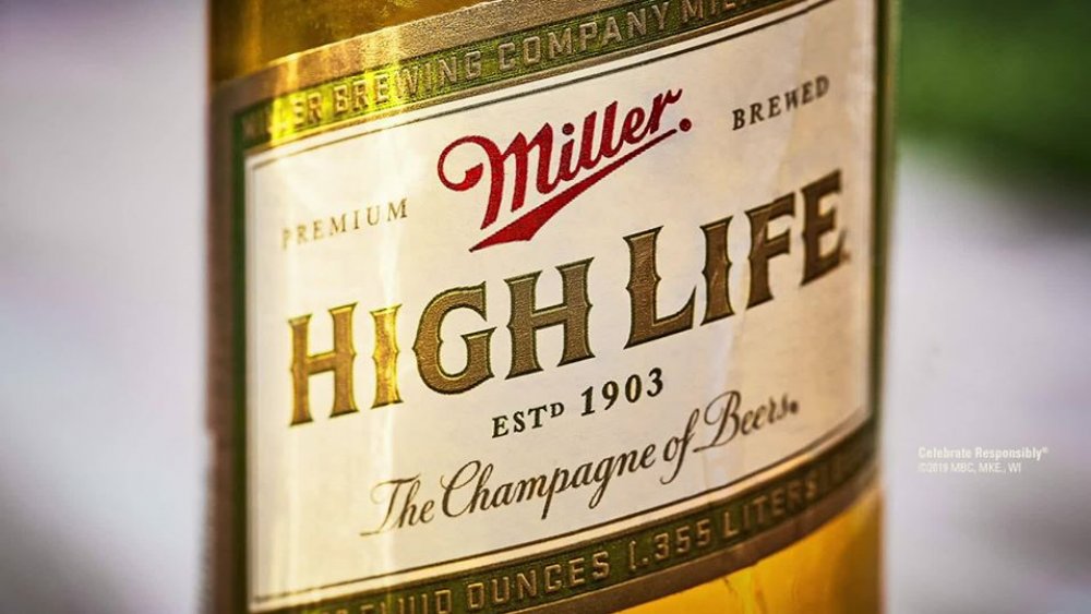 Bottle of Miller High Life