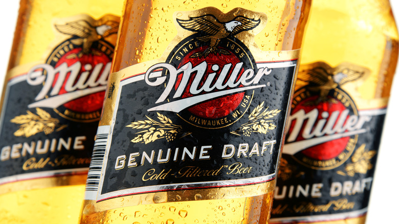 Miller Genuine Draft bottles