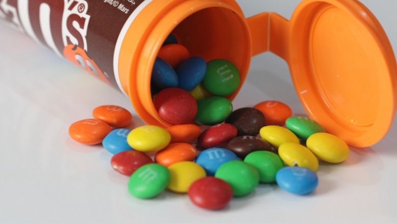 A tube of mini M&M's