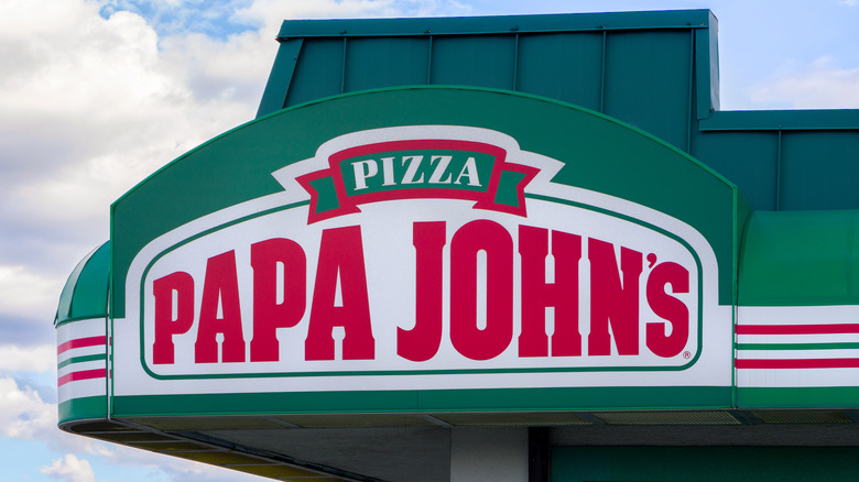 Papa John's Store sign