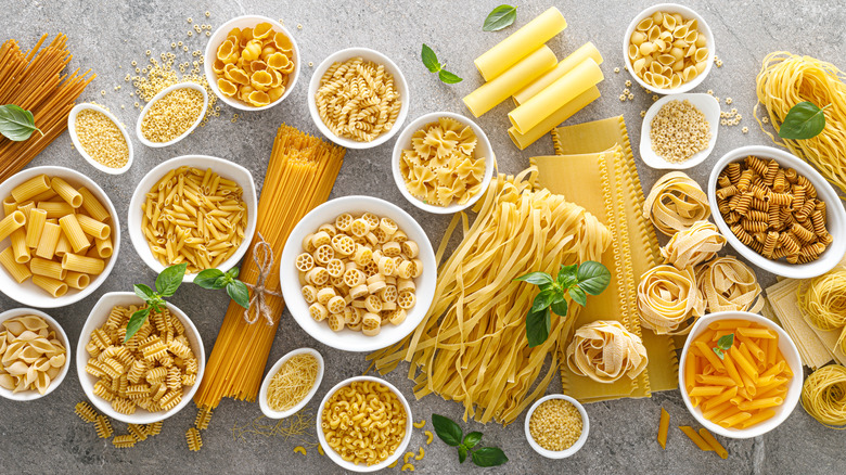 A variety of pasta