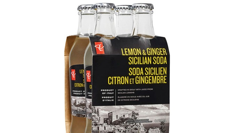 PC lemon and ginger sodas