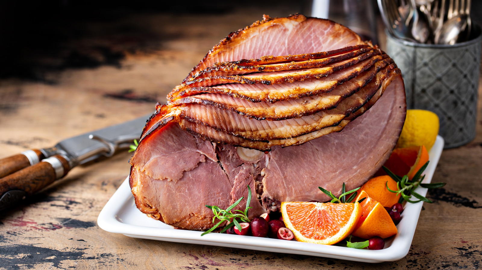 The Real Reason People Eat Ham On Christmas honey-baked-ham-cooking-classy