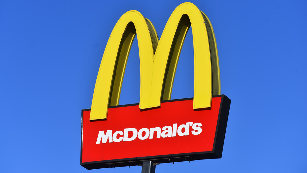 A McDonald's sign