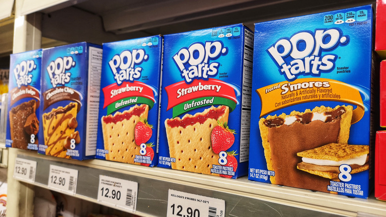 Pop-Tarts on a shelf