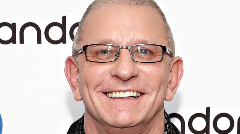 Robert Irvine wearing leather jacket