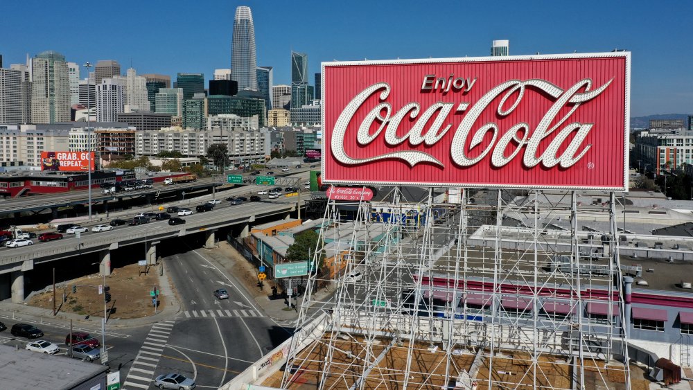 San Francisco's lighted Coca-Cola billboard