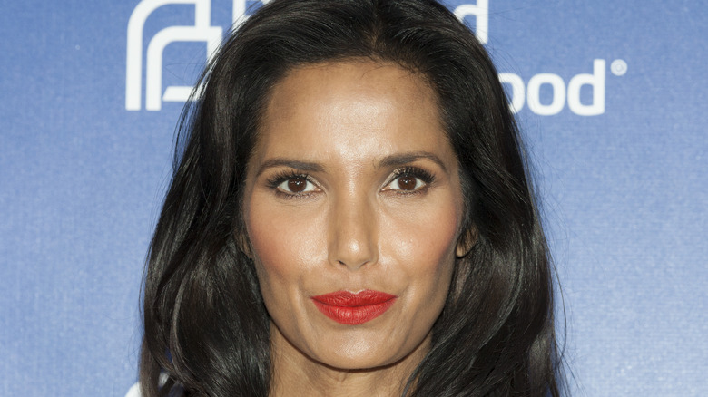 Padma Lakshmi smiling at event