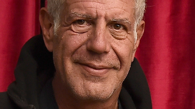 Anthony Bourdain smiling 