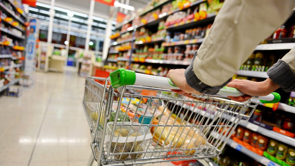 Shopping in the "ethnic aisle" of a grocery store