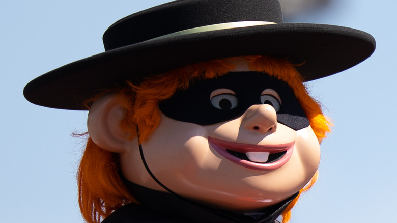 The Hamburglar smiling